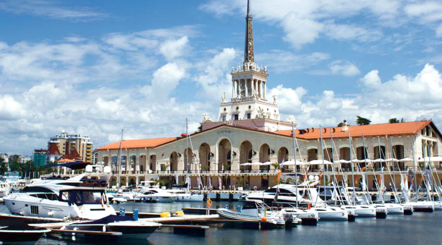 Our car rental services offer a diverse selection of vehicles at in Sochi.